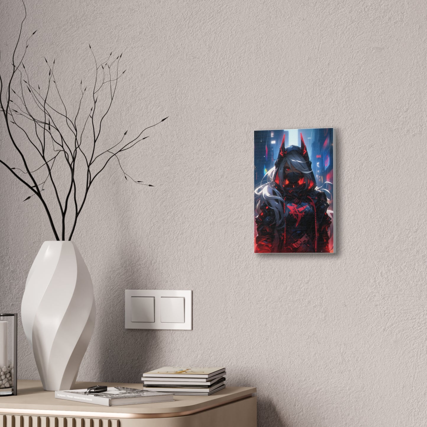 HQ Canvas Print - Bright Eyes Collection - Cyberpunk Vigilante Girl 2