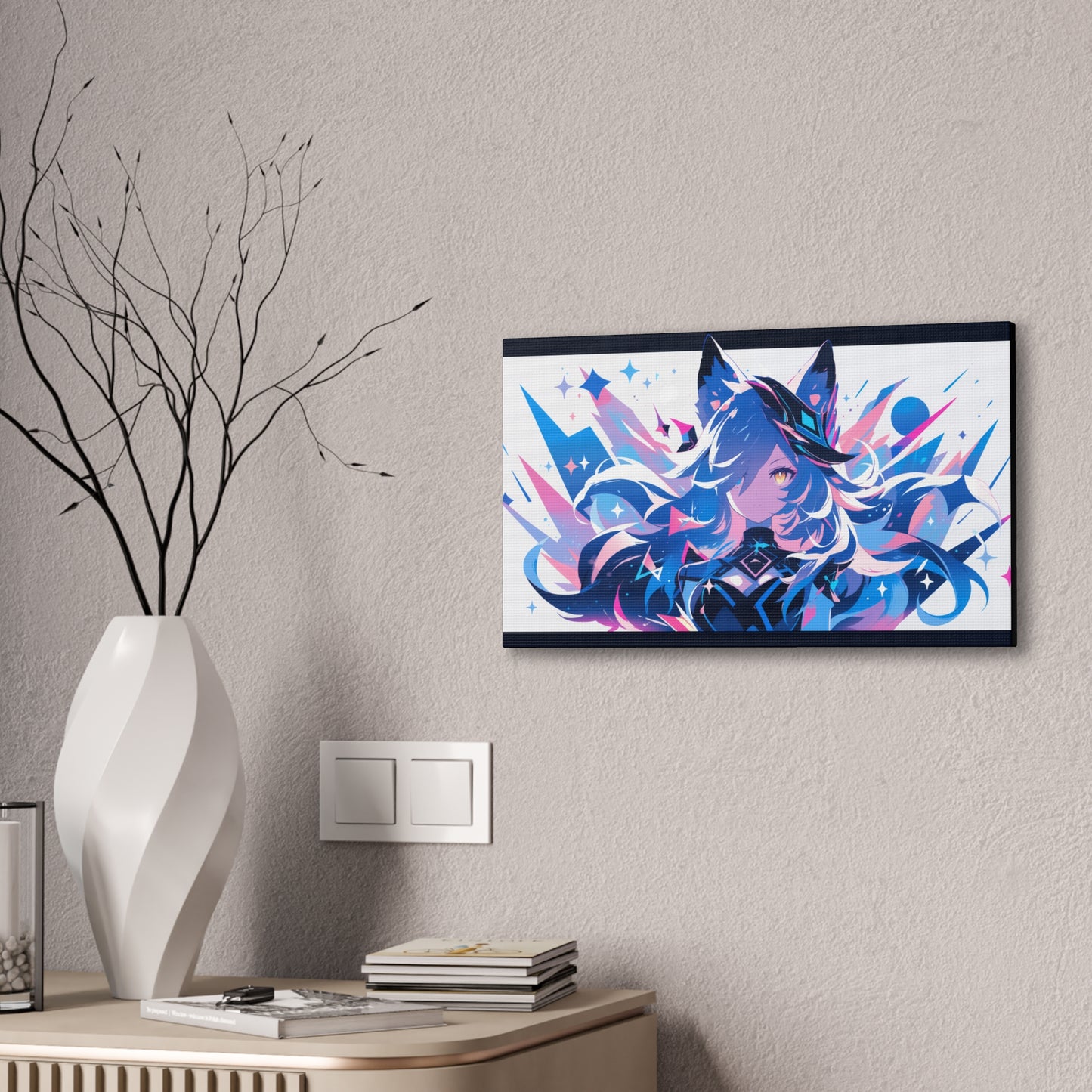 HQ Canvas Print - Cosmic Nine Tailed Fox 4