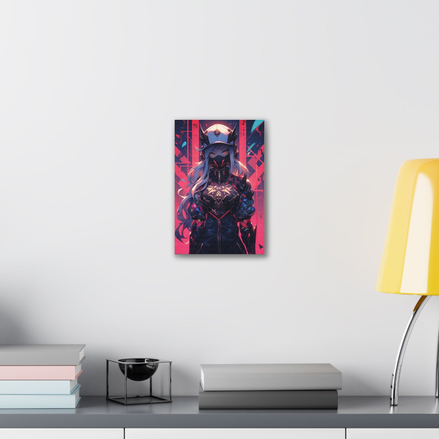 HQ Canvas Print - Bright Eyes Collection - Cyberpunk Vigilante Girl 3