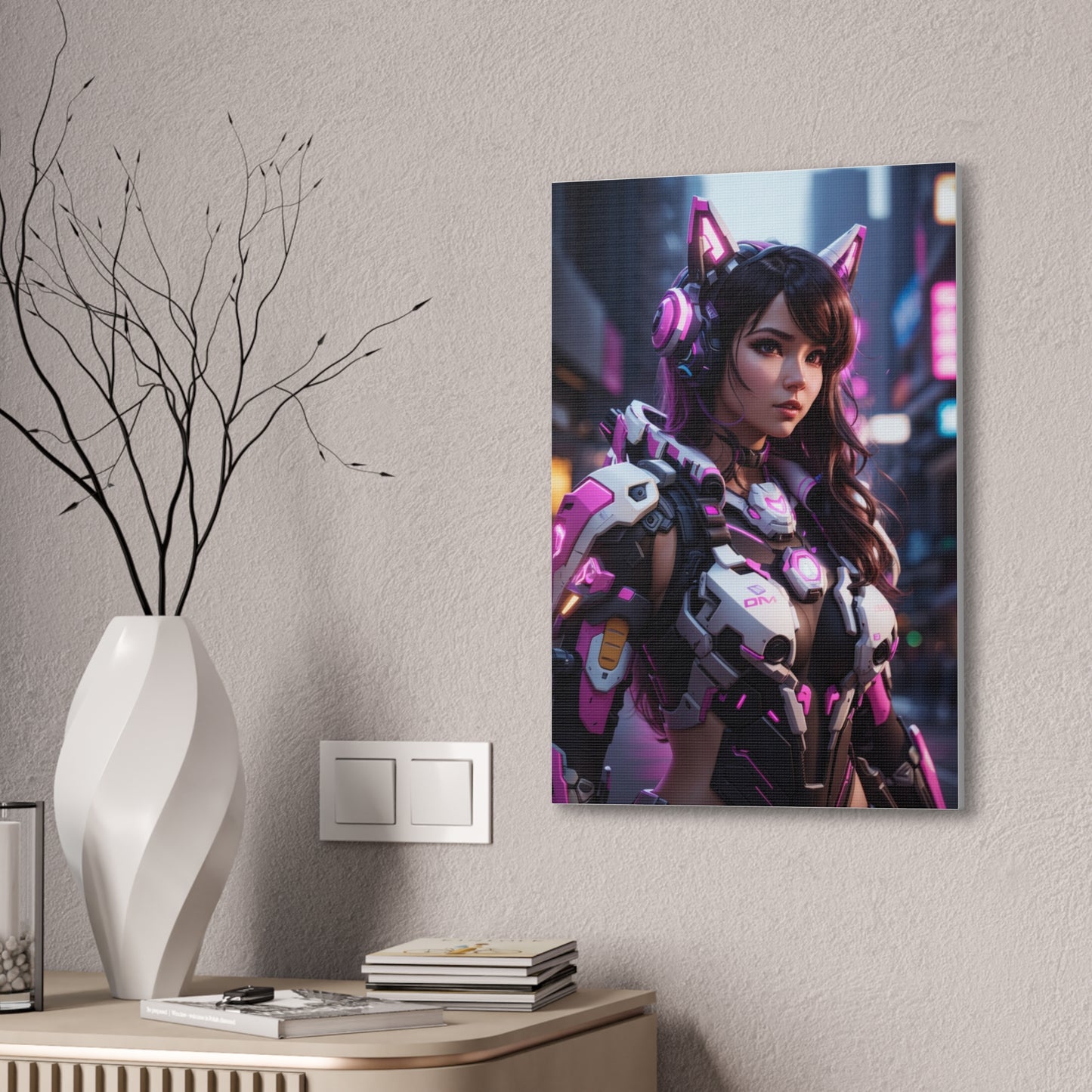 HQ Canvas Print - Cyberpunk D.Va