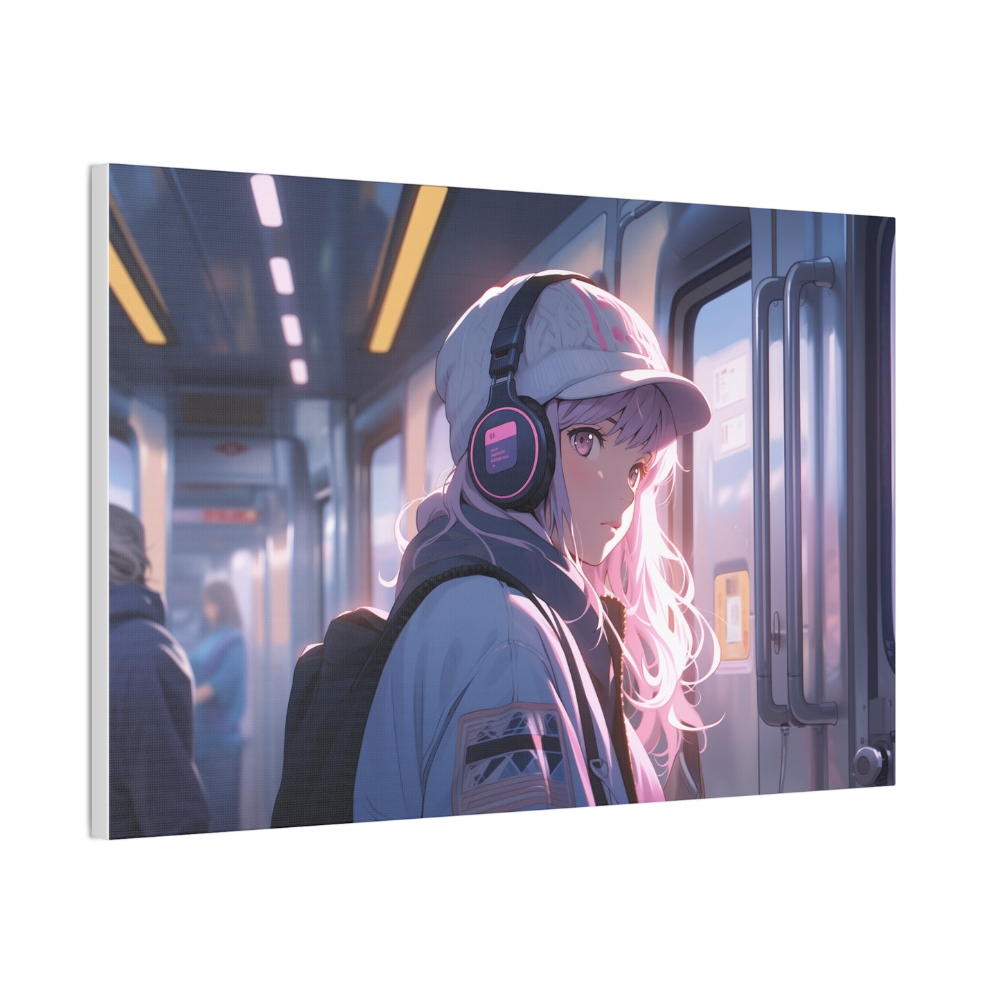 HQ Canvas Print - Slice of Life - Subway Commute