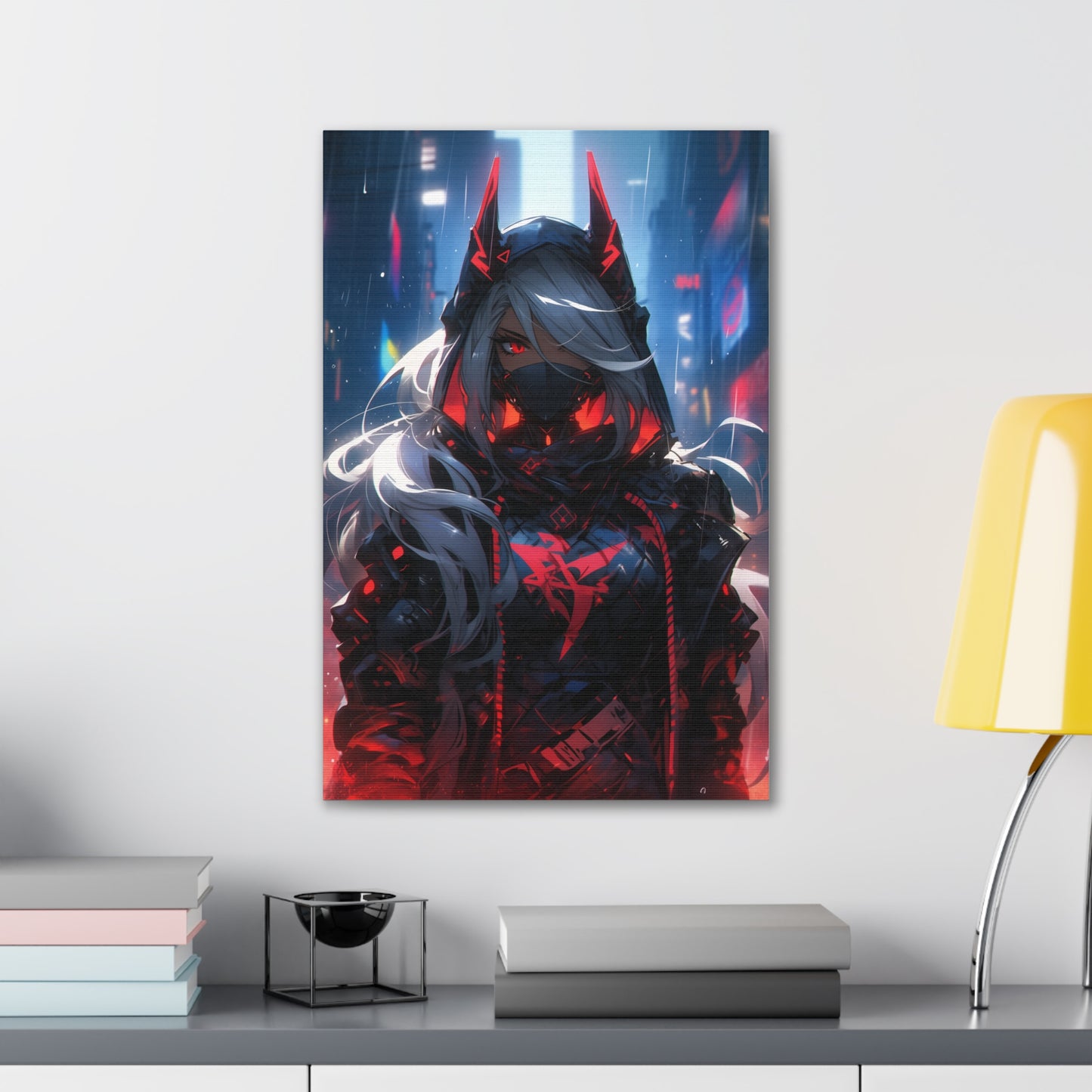 HQ Canvas Print - Bright Eyes Collection - Cyberpunk Vigilante Girl 2