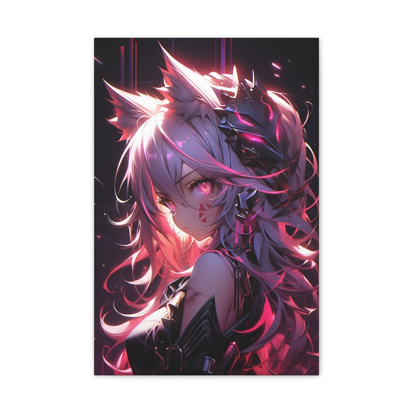 HQ Canvas Print - Bright Eyes Collection - Demonic Cat Girl