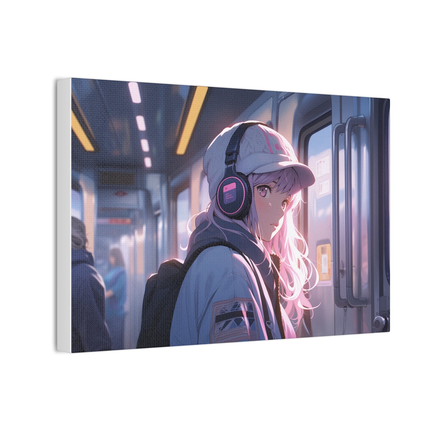 HQ Canvas Print - Slice of Life - Subway Commute