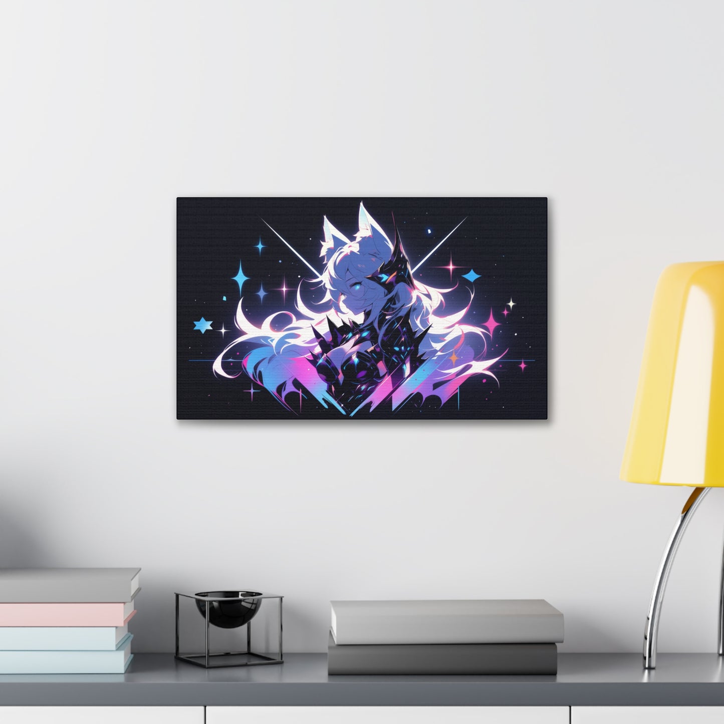 HQ Canvas Print - Cosmic Nine Tailed Fox 3