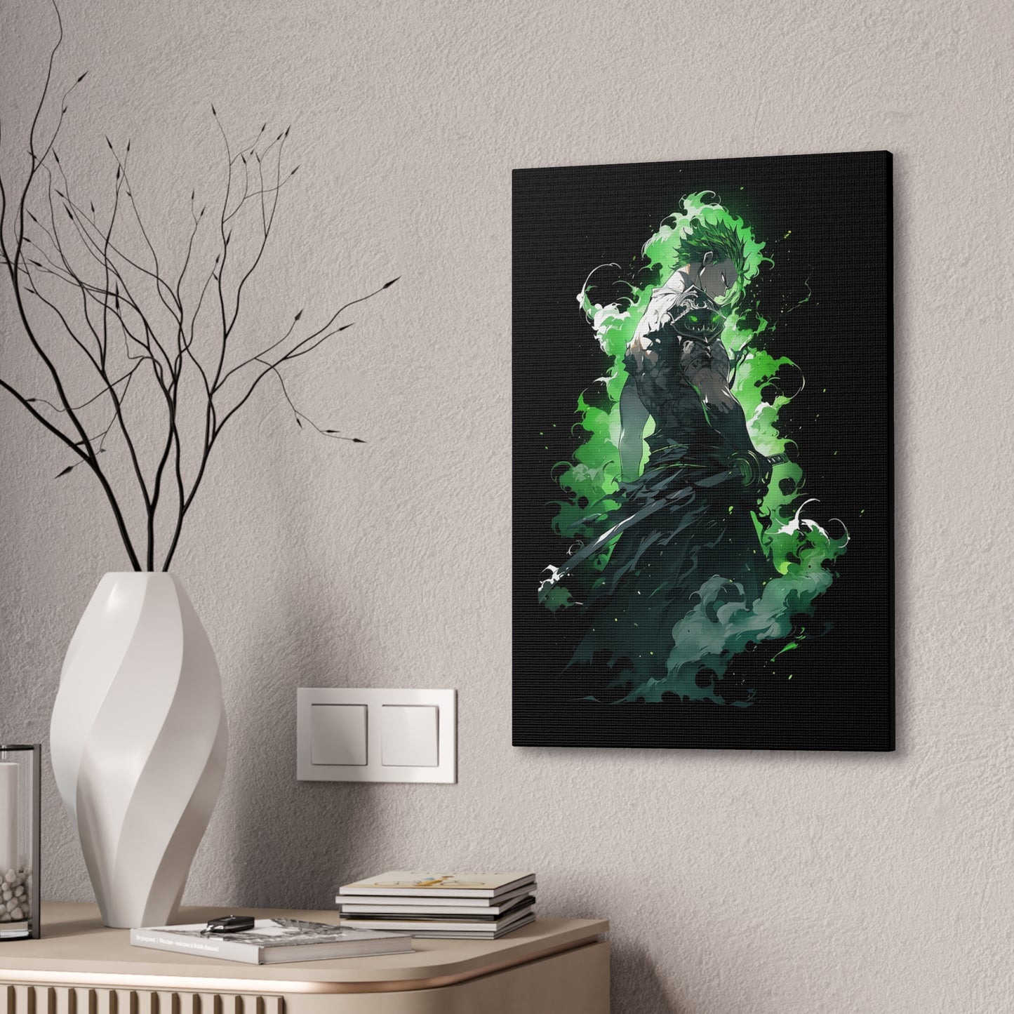 HQ Canvas Print - Green Aura Zoro