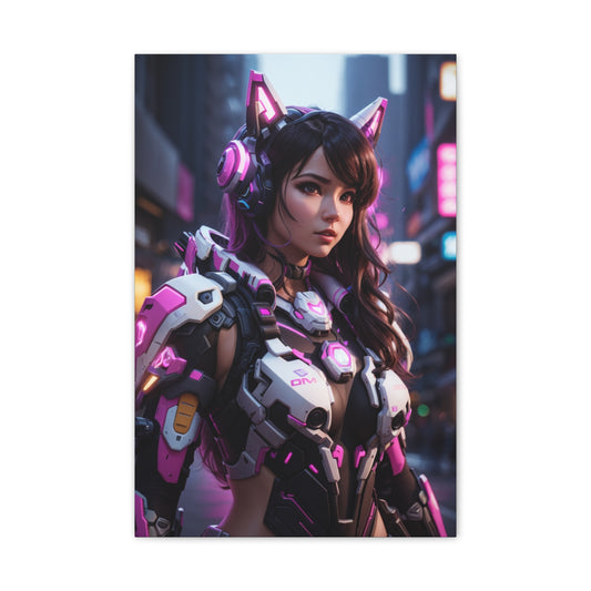 HQ Canvas Print - Cyberpunk D.Va