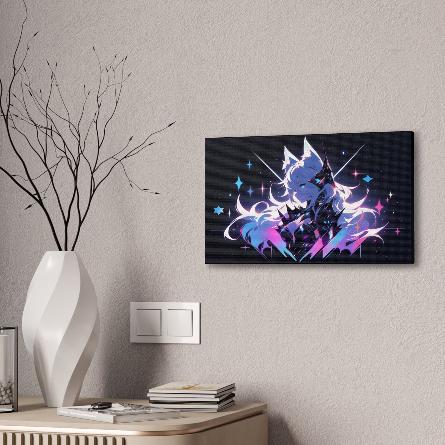 HQ Canvas Print - Cosmic Nine Tailed Fox 3