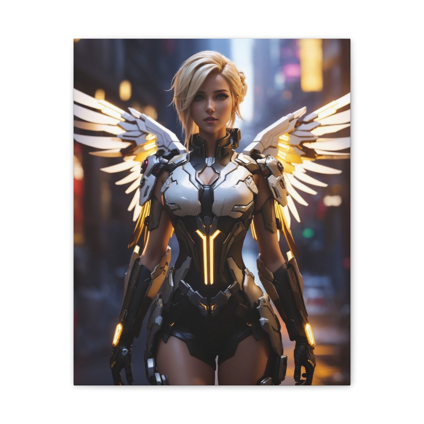 HQ Canvas Print - Cyberpunk Mercy