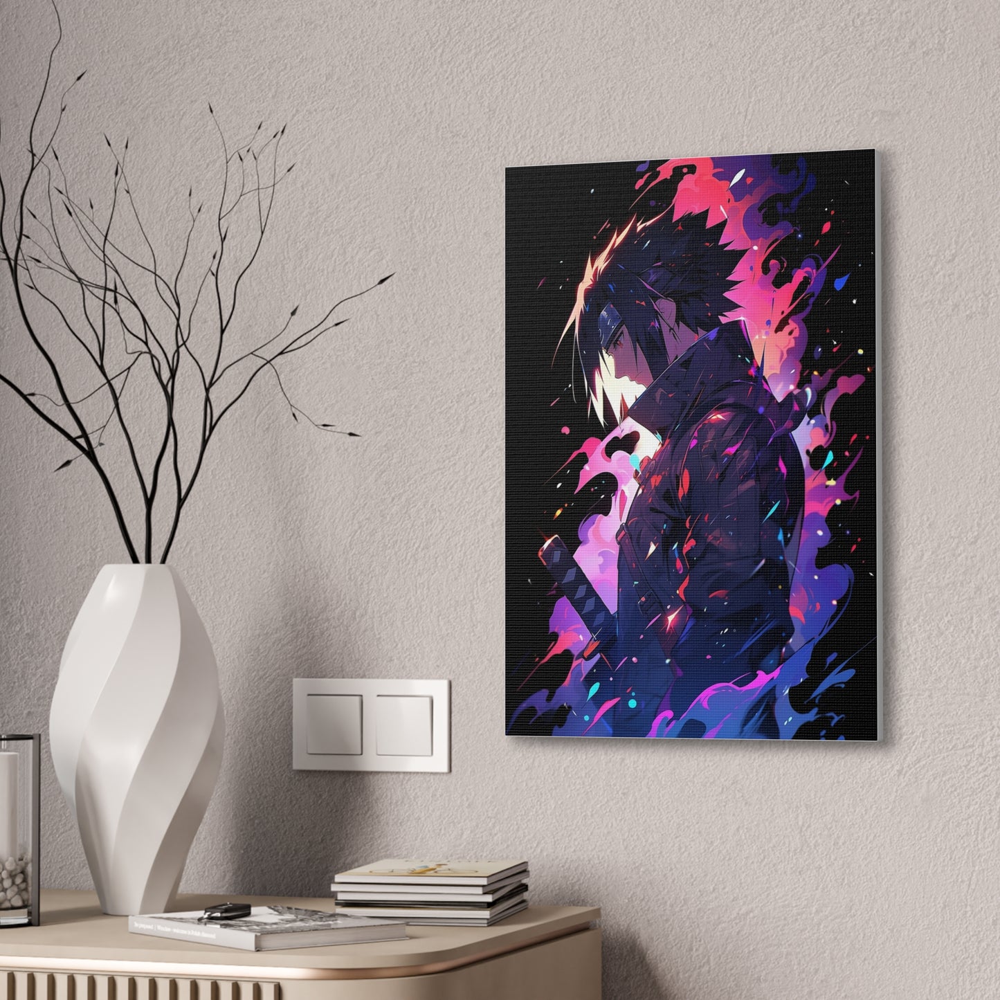 HQ Canvas Print - Cyberpunk Sasuke 2