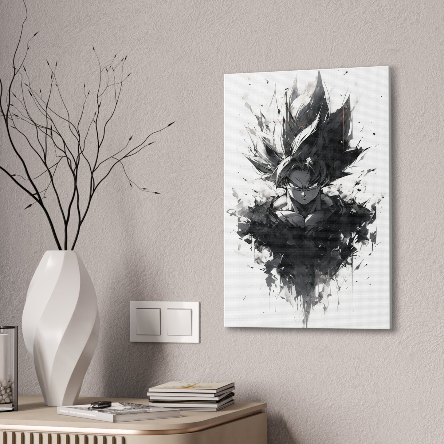 HQ Canvas Print - Ink Paint Goku