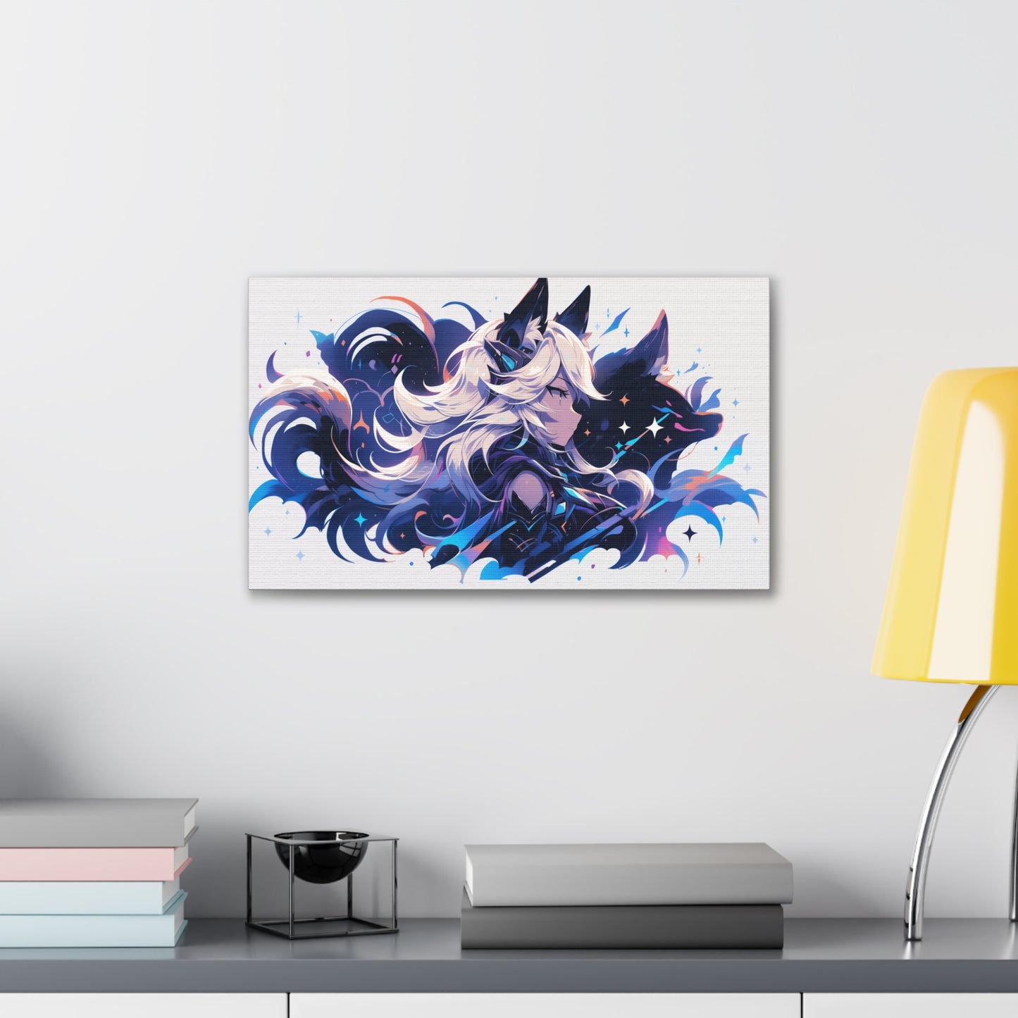 HQ Canvas Print - Cosmic Nine Tailed Fox 2