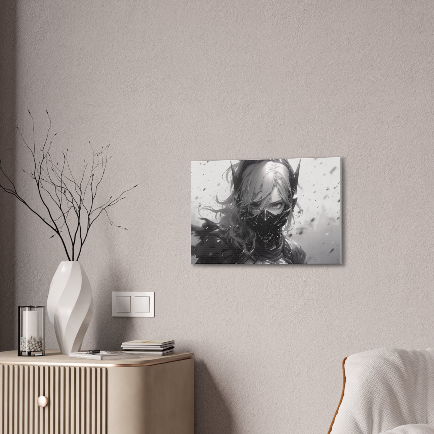 HQ Canvas Print - Future Tech Collection - Masked Warrior