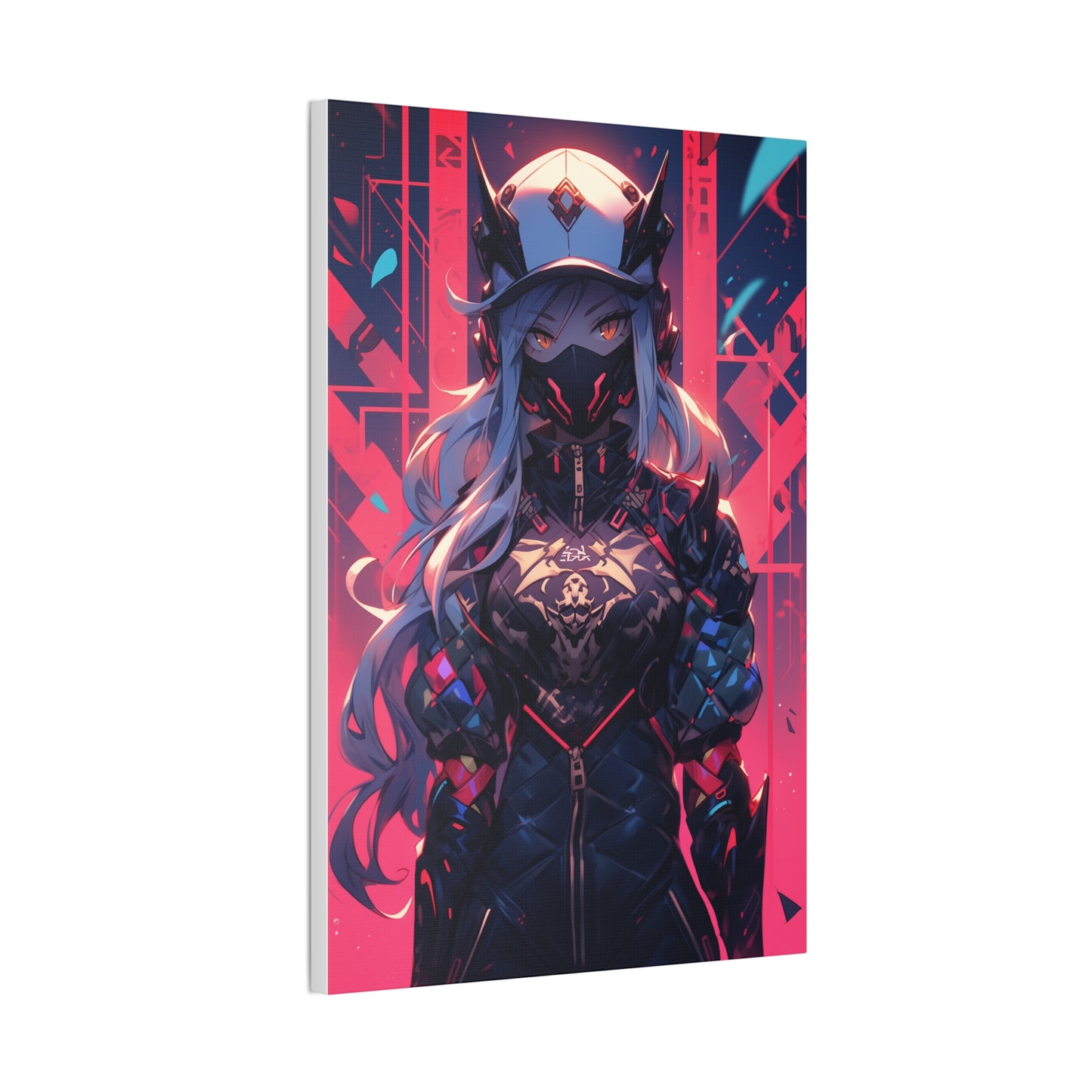 HQ Canvas Print - Bright Eyes Collection - Cyberpunk Vigilante Girl 3