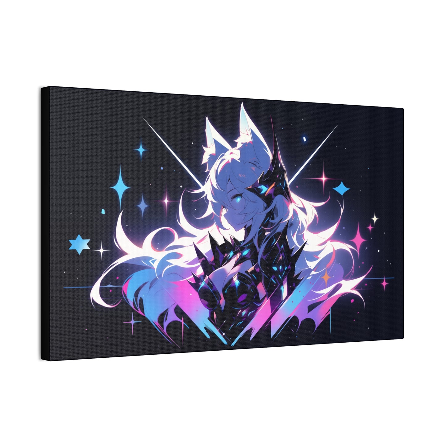 HQ Canvas Print - Cosmic Nine Tailed Fox 3