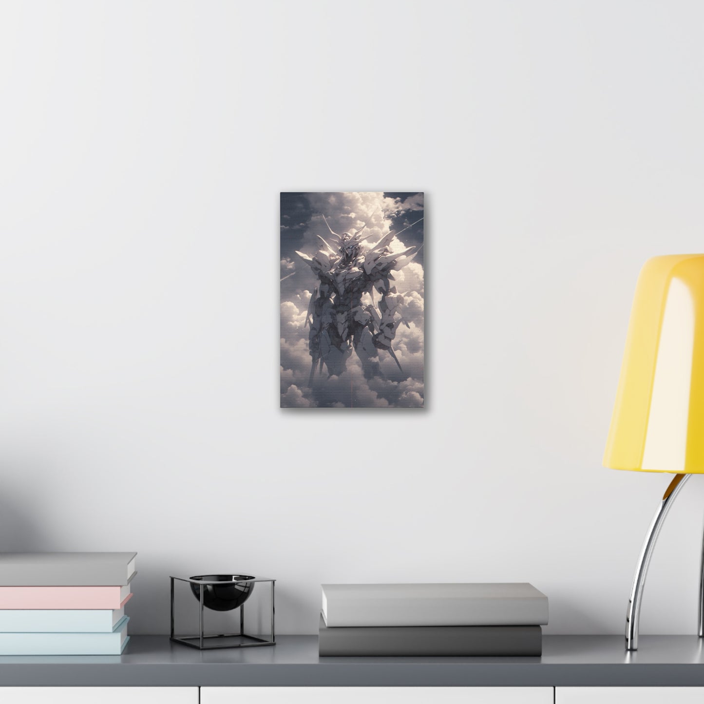 HQ Canvas Print - Future Tech - Mech in the Clouds