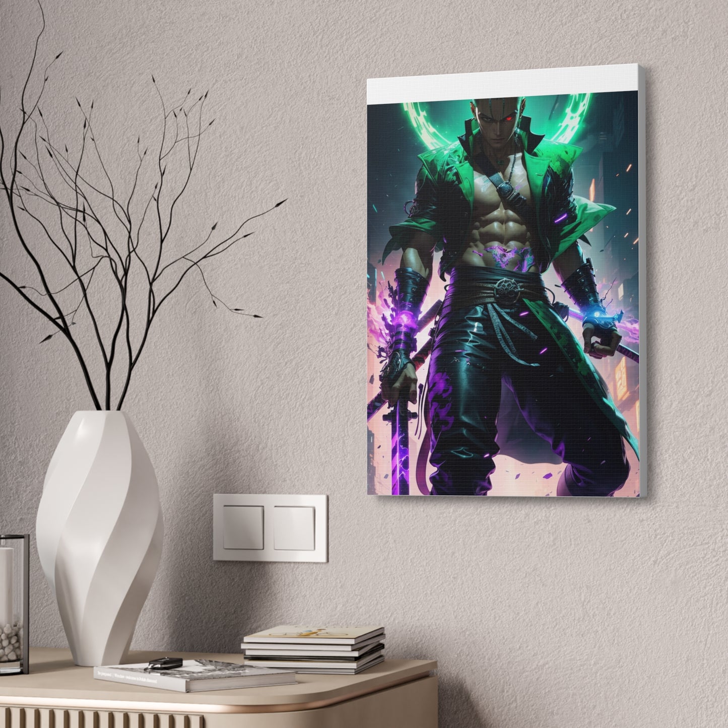 HQ Canvas Print - Cyberpunk Swordsman