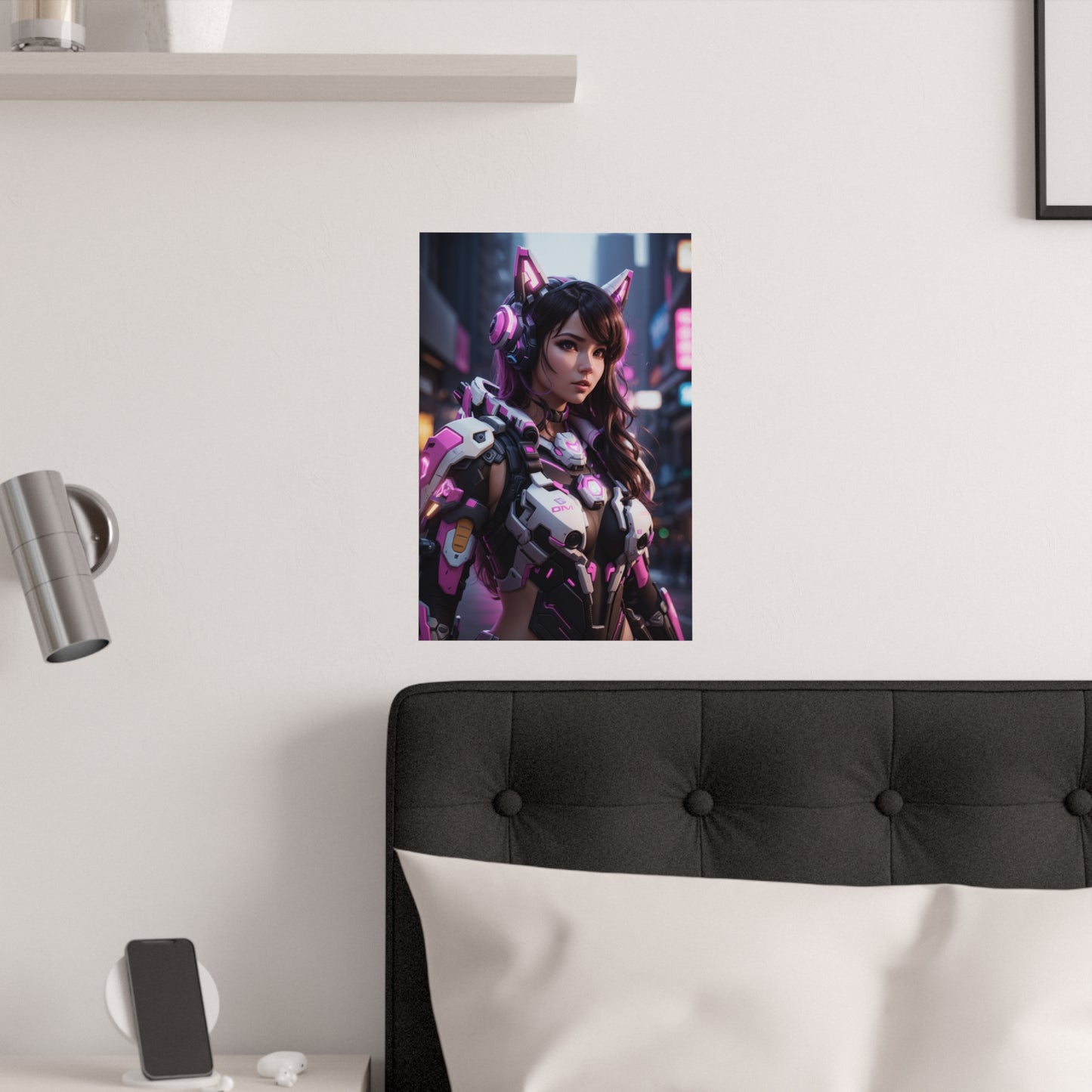 Satin Poster - Cyberpunk D.Va