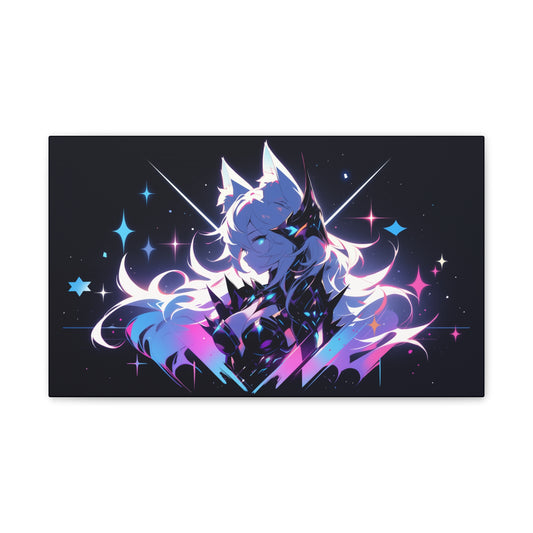 HQ Canvas Print - Cosmic Nine Tailed Fox 3