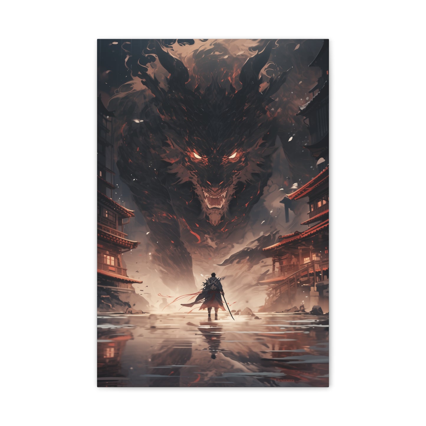 HQ Canvas Print - Lone Hero Collection - Demon Wolf