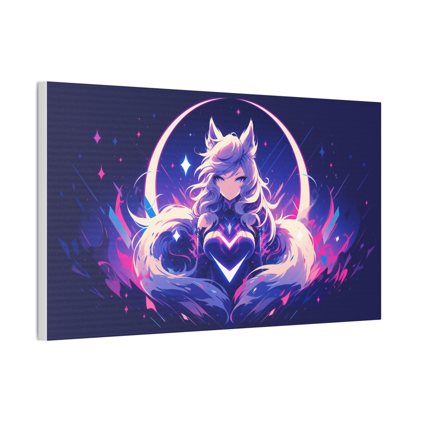 HQ Canvas Print - Cosmic Nine Tailed Fox 1