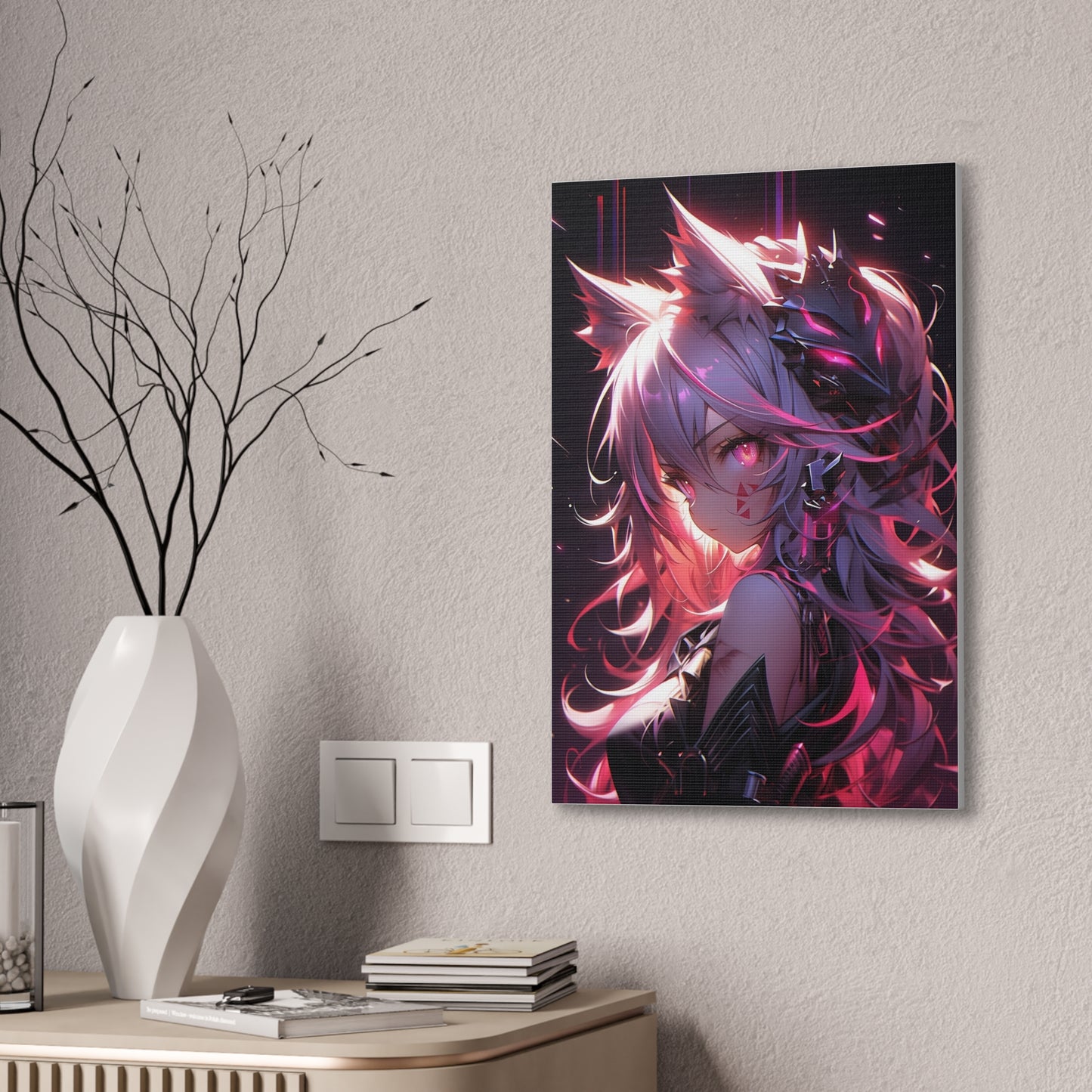 HQ Canvas Print - Bright Eyes Collection - Demonic Cat Girl