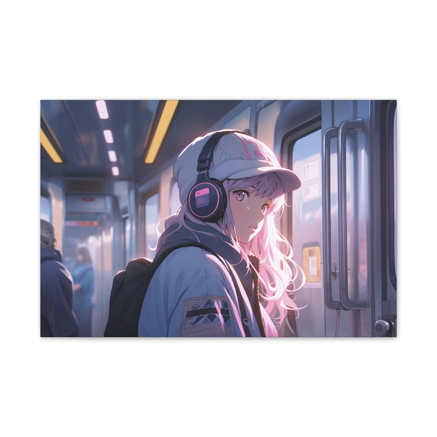 HQ Canvas Print - Slice of Life - Subway Commute