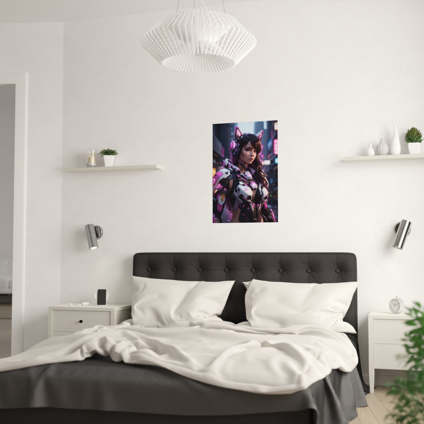 Satin Poster - Cyberpunk D.Va