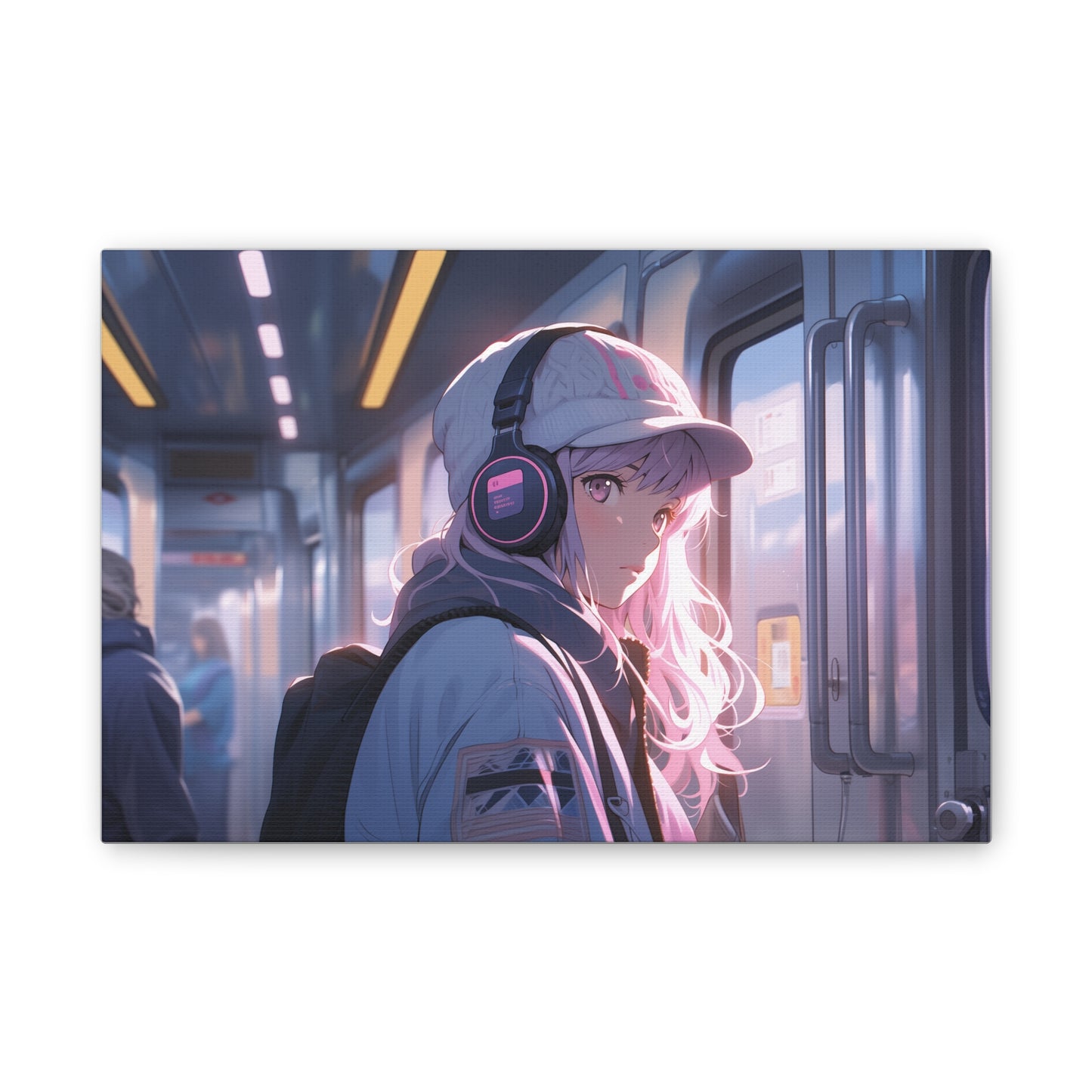 HQ Canvas Print - Slice of Life - Subway Commute