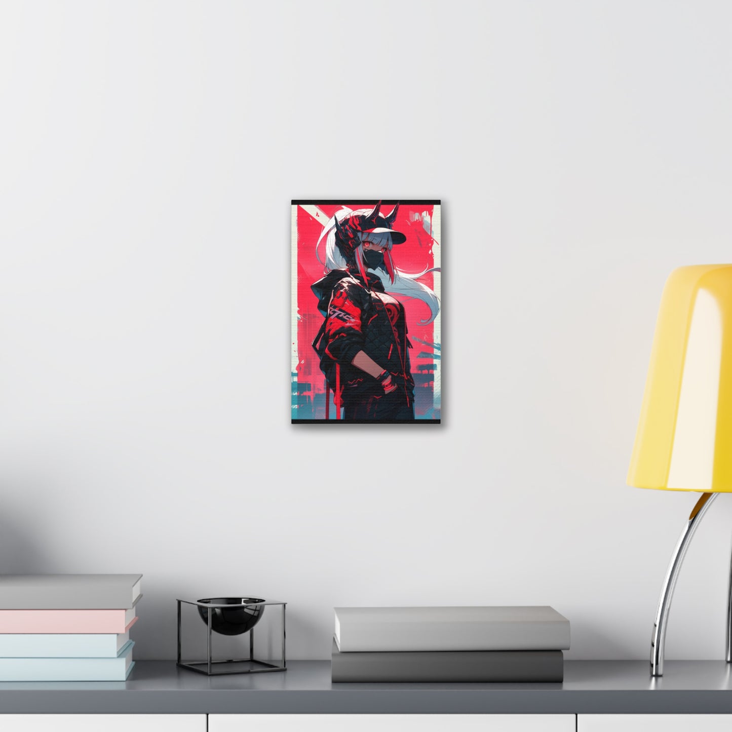 HQ Canvas Print - Bright Eyes Collection - Cyberpunk Vigilante Girl