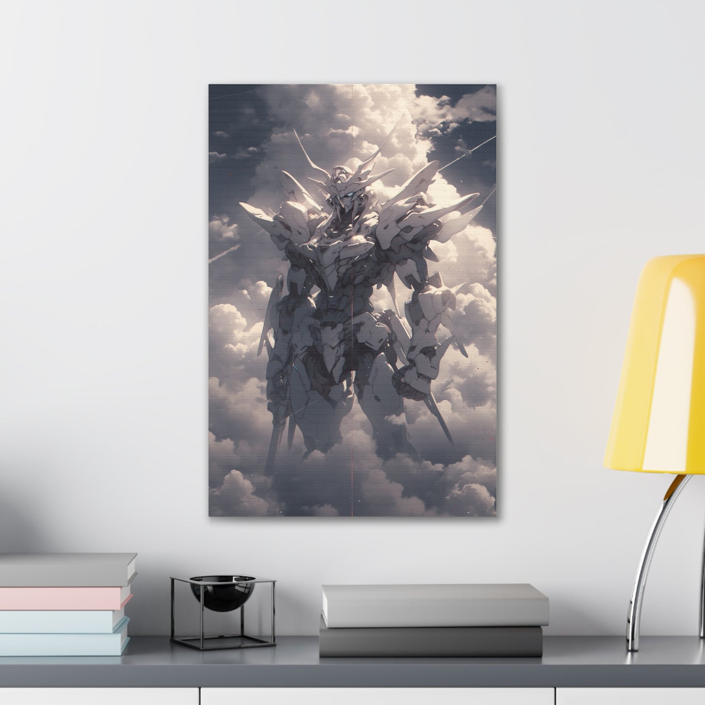 HQ Canvas Print - Future Tech - Mech in the Clouds