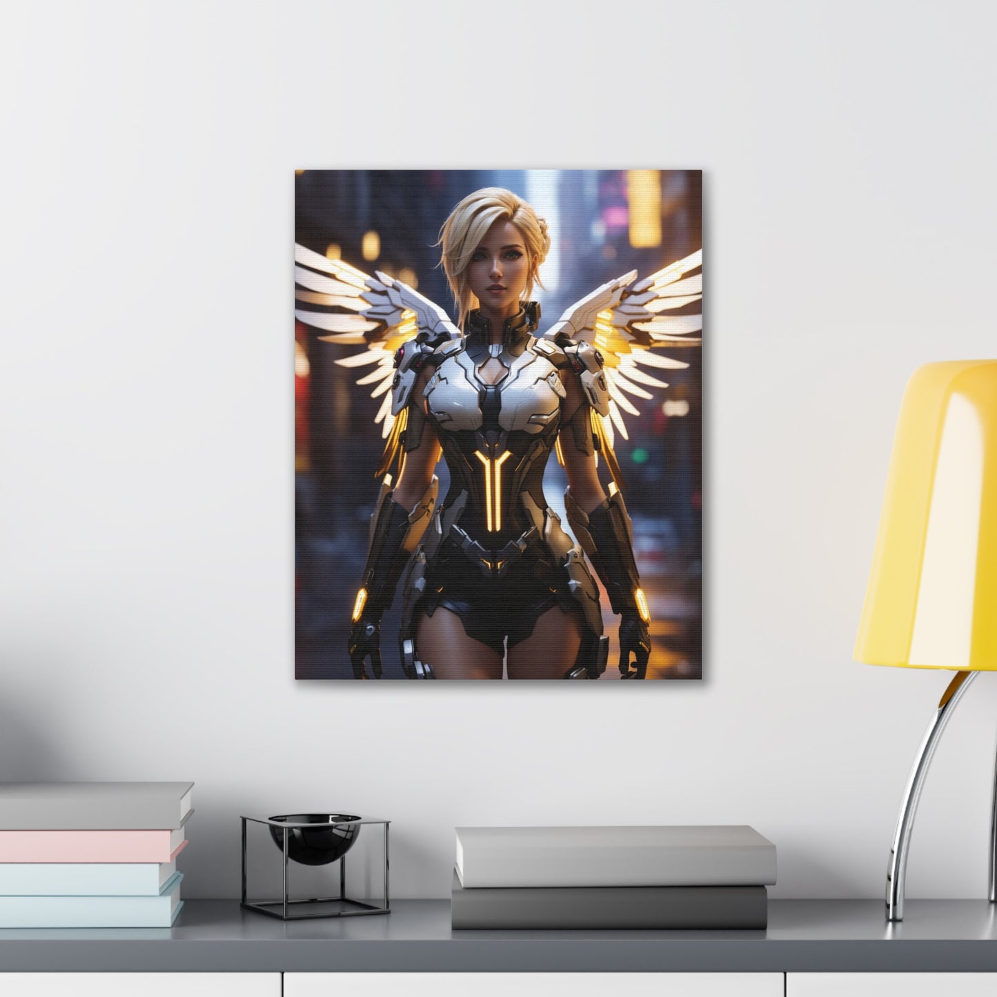 HQ Canvas Print - Cyberpunk Mercy