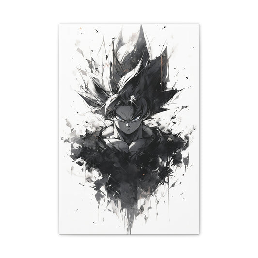 HQ Canvas Print - Ink Paint Goku