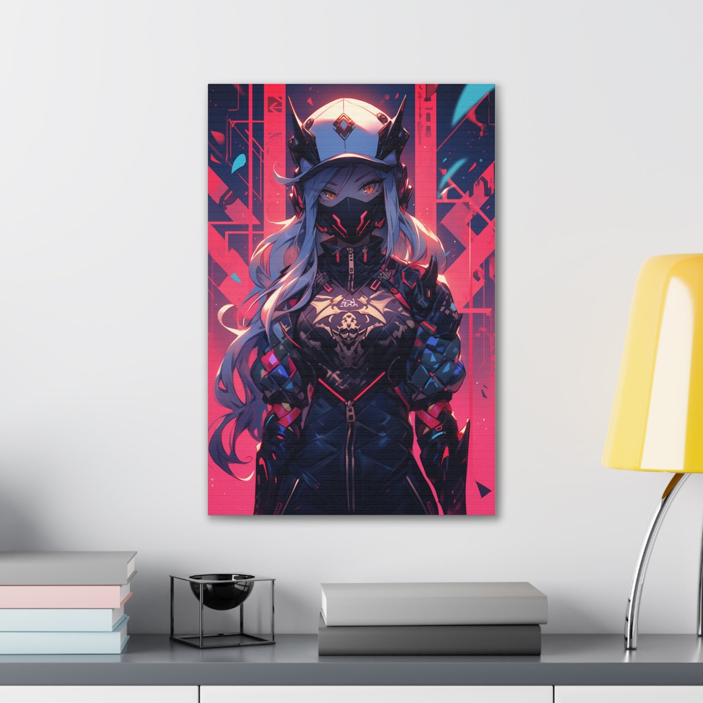 HQ Canvas Print - Bright Eyes Collection - Cyberpunk Vigilante Girl 3