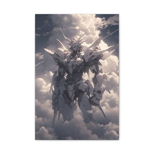 HQ Canvas Print - Future Tech - Mech in the Clouds