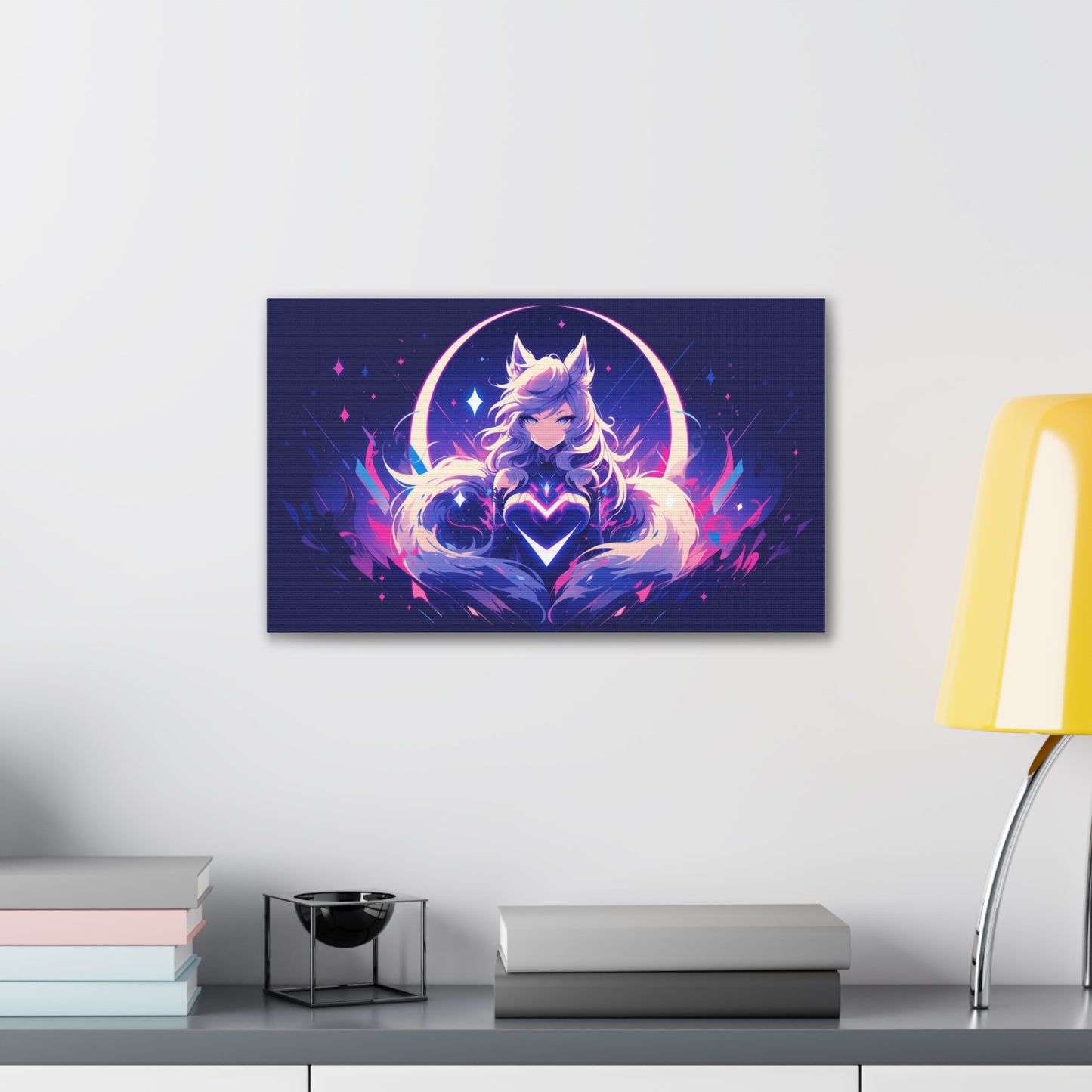 HQ Canvas Print - Cosmic Nine Tailed Fox 1