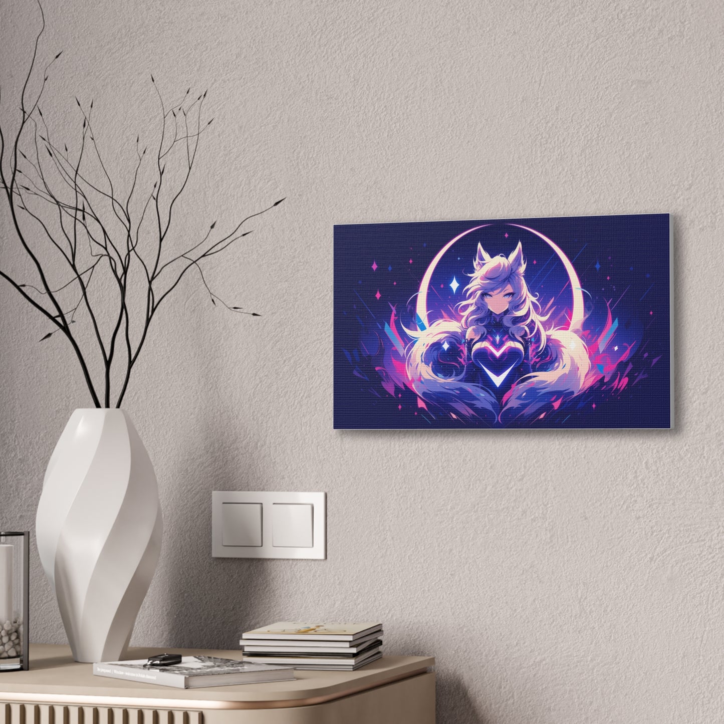 HQ Canvas Print - Cosmic Nine Tailed Fox 1