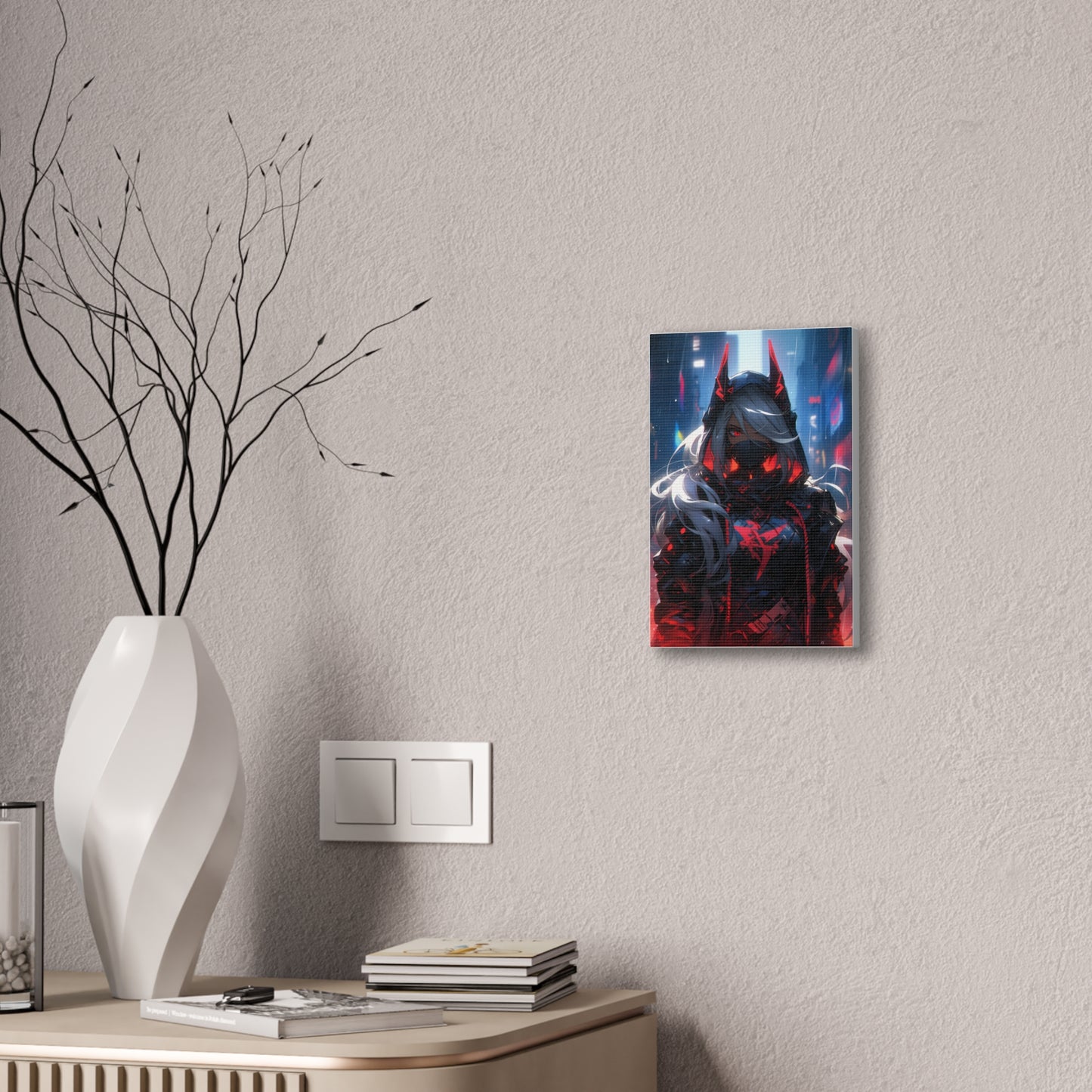 HQ Canvas Print - Bright Eyes Collection - Cyberpunk Vigilante Girl 2