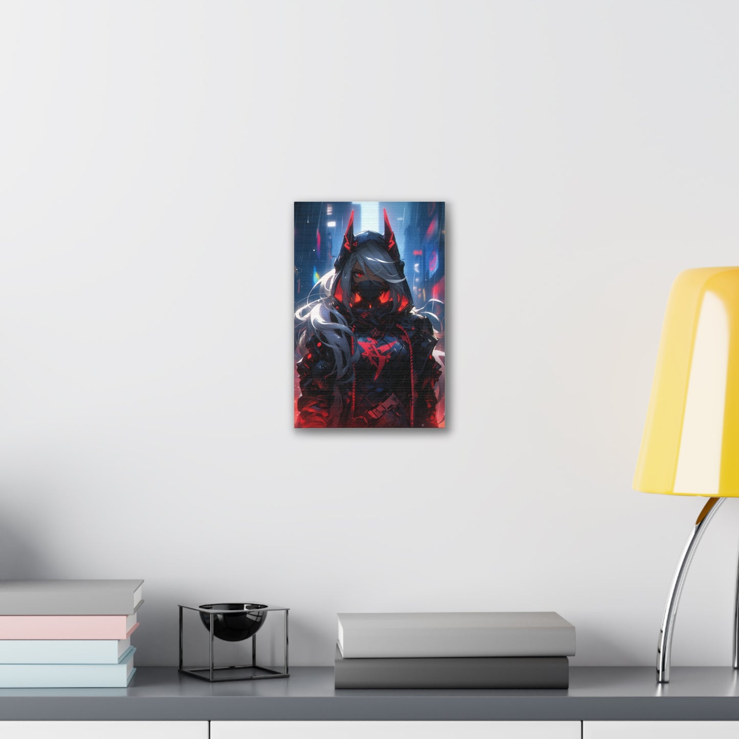 HQ Canvas Print - Bright Eyes Collection - Cyberpunk Vigilante Girl 2